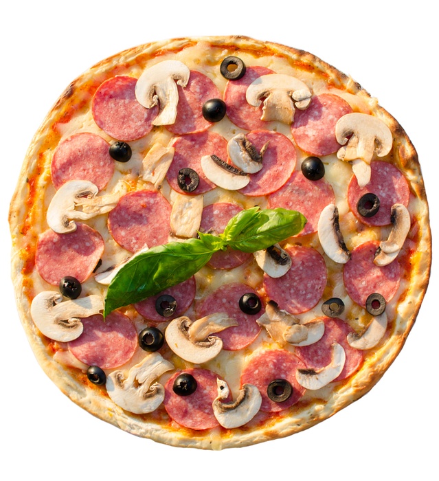 Піца: Піца Салямі з грибами